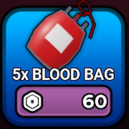 5x BLOOD BAG
