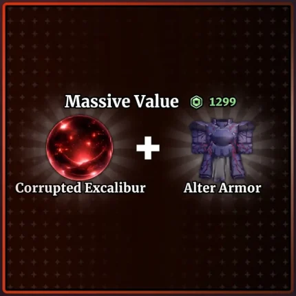 Corrupted Excalibur + Alter Armor Bundle